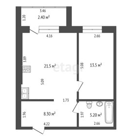 Квартира 52 м², 1-комнатная - изображение 1