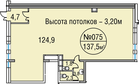 137,5 м², помещение свободного назначения - изображение 5