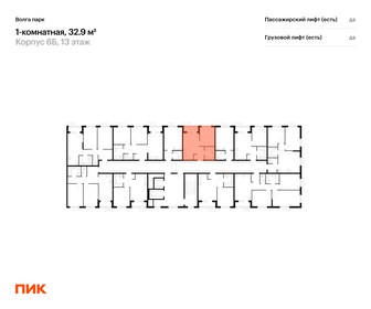 Квартира 32,9 м², 1-комнатная - изображение 2