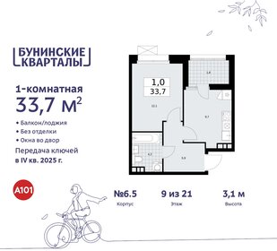 33,4 м², 1-комнатная квартира 9 972 906 ₽ - изображение 30