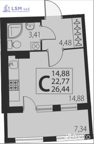 18,1 м², квартира-студия 4 800 000 ₽ - изображение 16