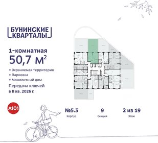 49,9 м², 1-комнатная квартира 10 083 777 ₽ - изображение 12