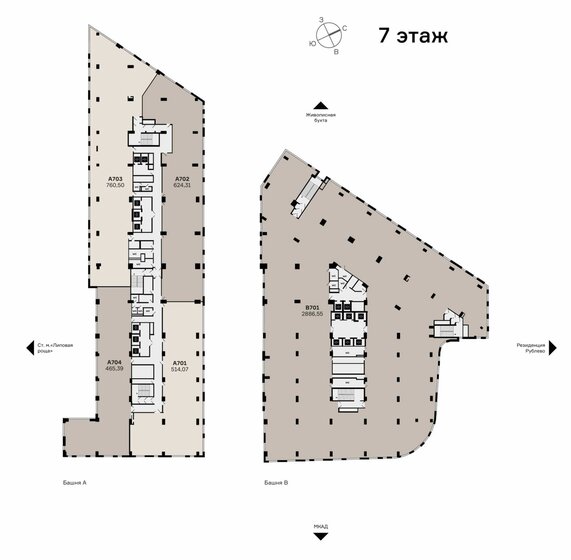 760,5 м², офис 165 568 176 ₽ - изображение 1