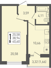 34,7 м², 1-комнатная квартира 11 114 002 ₽ - изображение 16