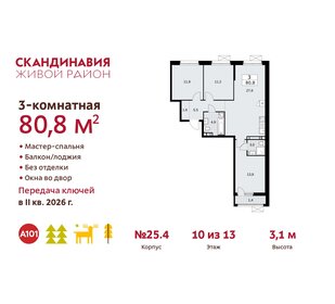 99 м², 3-комнатная квартира 19 450 000 ₽ - изображение 67