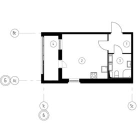 35,3 м², 1-комнатная квартира 3 490 000 ₽ - изображение 66