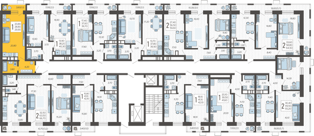 Квартира 29,9 м², студия - изображение 1