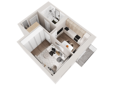 33,3 м², 1-комнатная квартира 3 175 000 ₽ - изображение 45