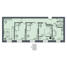 Квартира 92,9 м², 4-комнатная - изображение 1