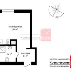 Квартира 23,6 м², студия - изображение 4
