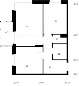 49,8 м², 2-комнатная квартира 8 430 000 ₽ - изображение 105