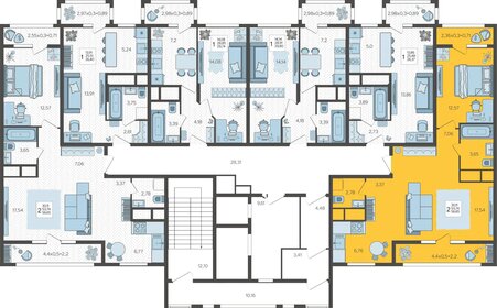 52 м², 2-комнатная квартира 5 746 000 ₽ - изображение 42
