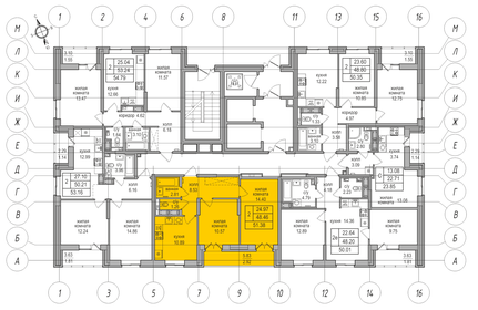 Квартира 48,5 м², 2-комнатная - изображение 2