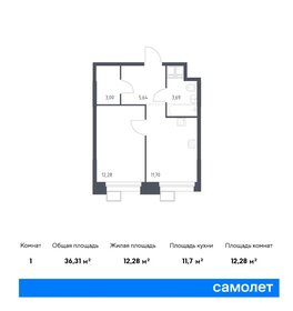 36,3 м², 1-комнатные апартаменты 7 000 000 ₽ - изображение 39