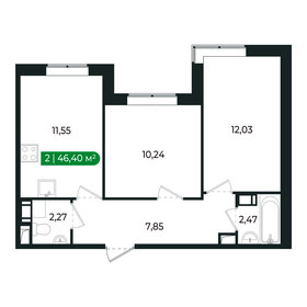 51,2 м², 2-комнатная квартира 6 300 000 ₽ - изображение 78