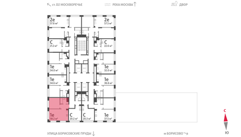 42,2 м², 2-комнатная квартира 16 500 000 ₽ - изображение 116