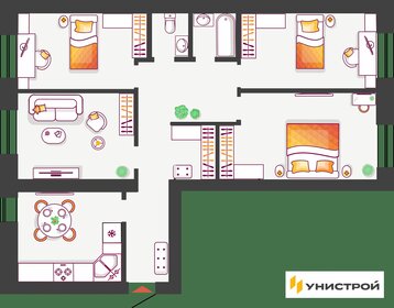 Квартира 101,6 м², 3-комнатная - изображение 1
