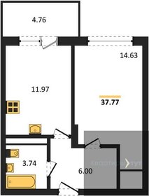 38,6 м², 1-комнатная квартира 4 190 000 ₽ - изображение 47