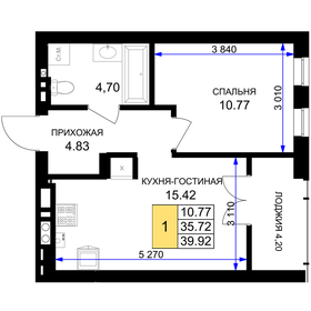 41,4 м², 1-комнатная квартира 5 150 000 ₽ - изображение 42