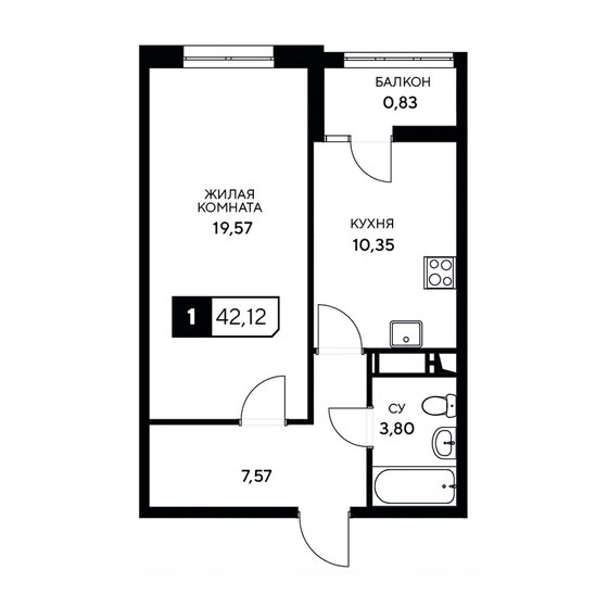 49 м², 2-комнатная квартира 7 650 000 ₽ - изображение 74