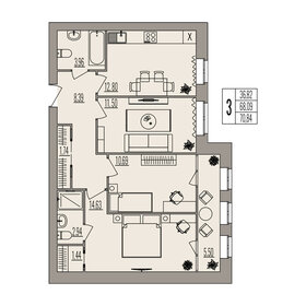 80 м², 3-комнатная квартира 9 100 000 ₽ - изображение 51