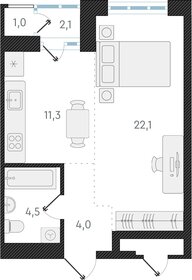 Квартира 41,9 м², 1-комнатная - изображение 1