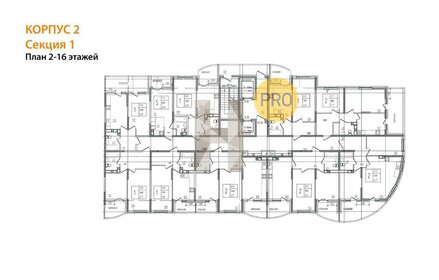 Квартира 43,3 м², 1-комнатная - изображение 2