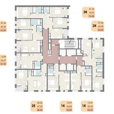 Квартира 49 м², 2-комнатная - изображение 3