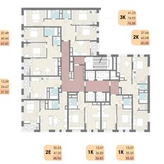 Квартира 60,1 м², 2-комнатная - изображение 3