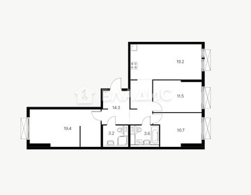 Квартира 81,9 м², 3-комнатная - изображение 3