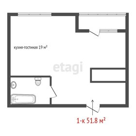 Квартира 51,8 м², 1-комнатная - изображение 2