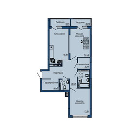 67,4 м², 2-комнатная квартира 12 888 000 ₽ - изображение 12