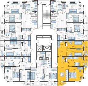 102,5 м², 3-комнатная квартира 11 531 250 ₽ - изображение 22