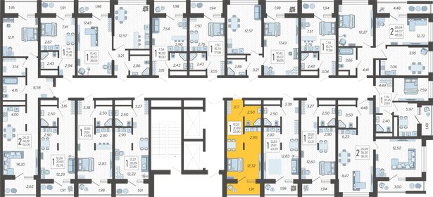 22,2 м², квартира-студия 10 700 000 ₽ - изображение 72