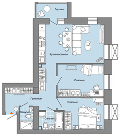 69 м², 3-комнатная квартира 7 465 764 ₽ - изображение 36