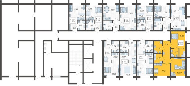 74 м², 3-комнатная квартира 12 800 000 ₽ - изображение 185