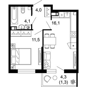 40 м², 1-комнатная квартира 13 500 000 ₽ - изображение 94