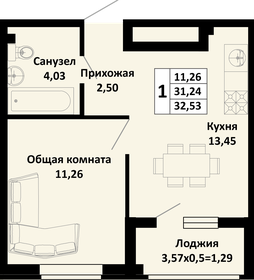 27,7 м², квартира-студия 3 200 000 ₽ - изображение 71