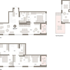 Квартира 185,4 м², 4-комнатная - изображение 3
