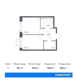 33,4 м², 1-комнатная квартира 6 855 084 ₽ - изображение 25