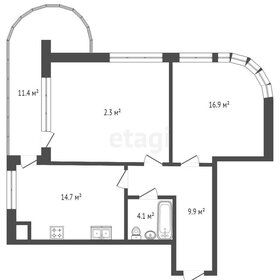 Квартира 69,6 м², 2-комнатная - изображение 2