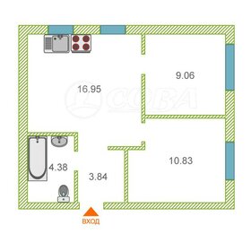 Квартира 45 м², 2-комнатная - изображение 1