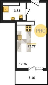 Квартира 22,8 м², студия - изображение 1