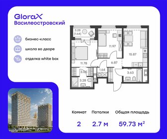 63,6 м², 2-комнатная квартира 21 240 000 ₽ - изображение 52