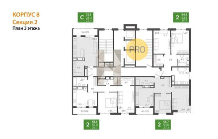 Квартира 31,1 м², студия - изображение 2