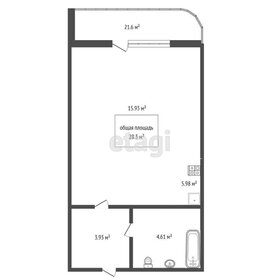 Квартира 28,3 м², 1-комнатная - изображение 1