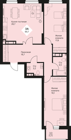 89,9 м², 3-комнатная квартира 9 883 500 ₽ - изображение 8