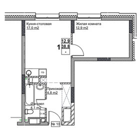 44 м², 1-комнатная квартира 6 490 000 ₽ - изображение 10