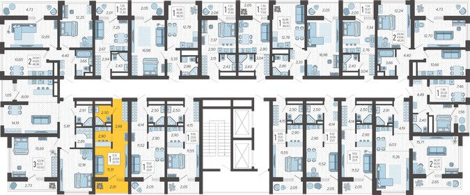 17,8 м², квартира-студия 7 300 000 ₽ - изображение 108