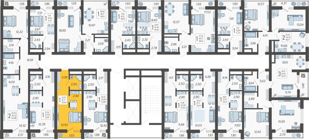 25 м², квартира-студия 11 100 000 ₽ - изображение 144